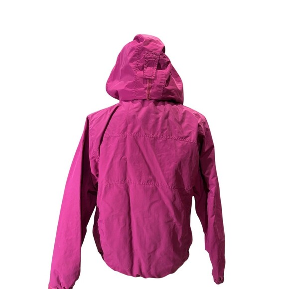 L.L.Bean Jacket Womens Size M Purple Hooded Lightweight Full Zip Outdoor - Picture 10 of 14